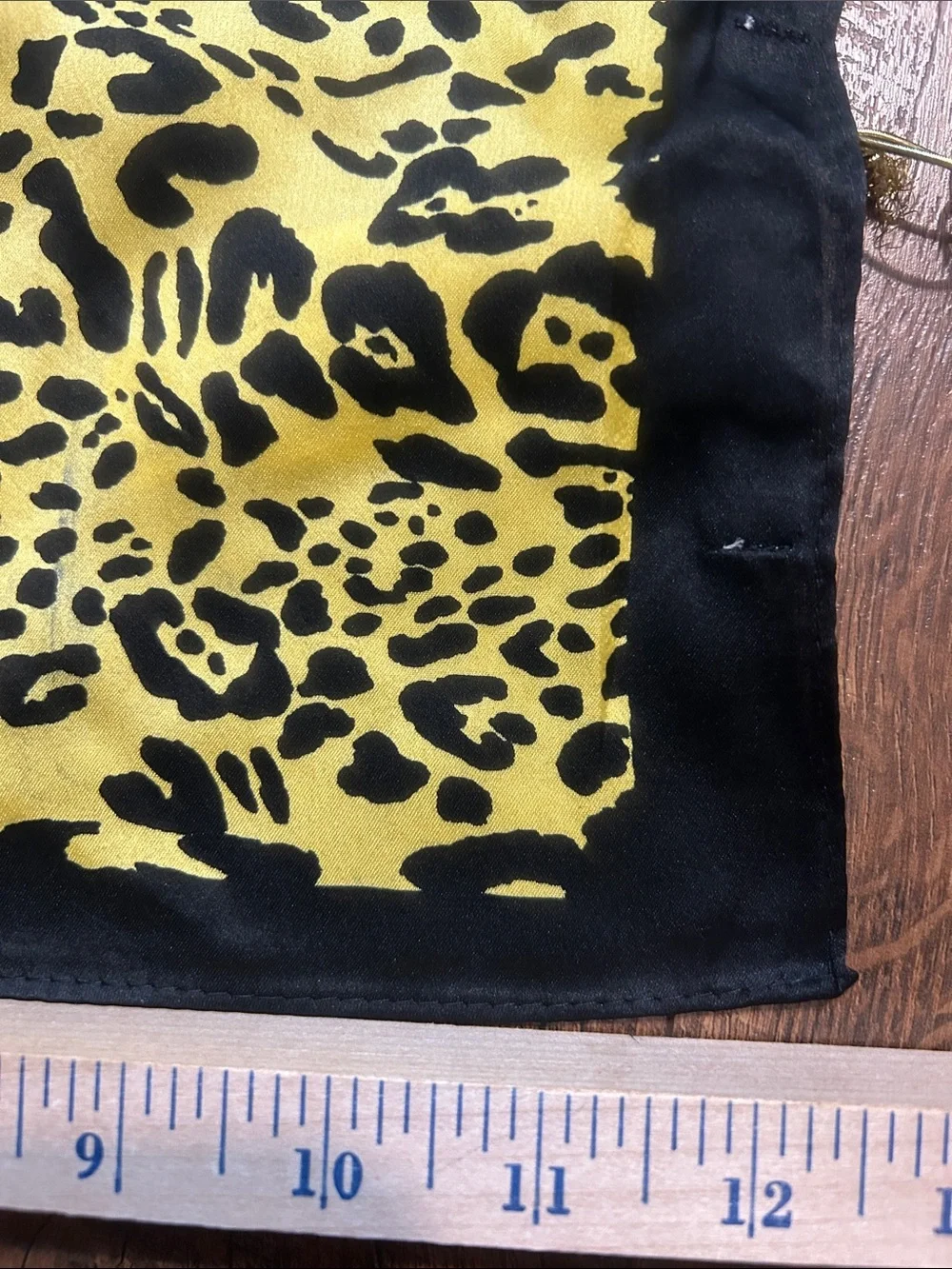 NWT Rapsodia PLN Nomad Amarillo/Yellow and Black Scarf 12” x 12”